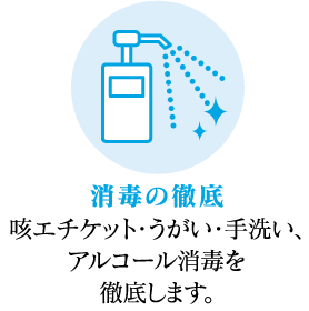 消毒の徹底